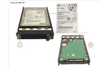 Fujitsu HD SAS 12G 2.4TB 10K 512E HOT PL 2.5\' EP para Fujitsu PrimeQuest 3800B2
