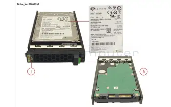 Fujitsu HD SAS 12G 2.4TB 10K 512E HOT PL 2.5\' EP para Fujitsu Primergy CX2560 M4