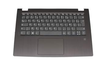 MGE 181001 0A teclado incl. topcase original Lenovo FR (francés) gris/canaso