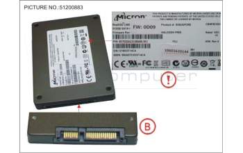 Fujitsu SSD S3 512GB 2.5 SATA para Fujitsu Esprimo P956
