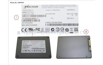 Fujitsu MOI:MTFDDAK128MAM-UPD-W8 SSD S3 128GB 2.5 SATA (7MM) (WIN8)