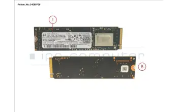 Fujitsu SSD PCIE M.2 2280 256GB 2300 (SED) para Fujitsu Esprimo Q7010