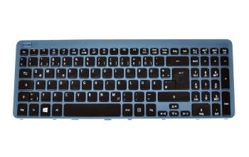 MP-11F56D0-4424W teclado original Chicony DE (alemán) negro/azul