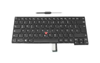 MP-12R16D0-G62W teclado original Lenovo DE (alemán) negro/negro con mouse-stick