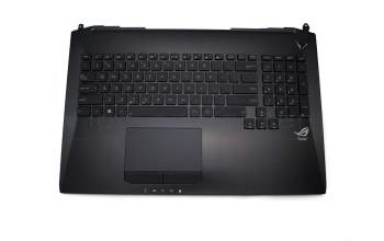 MP-12R33U4J528W teclado incl. topcase original Asus US (Inglés) negro/negro con retroiluminacion