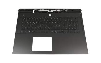 MSHVC7-BWU02 teclado incl. topcase original Dell DE (alemán) negro/negro con retroiluminacion