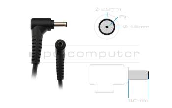 MSI Bravo 15 B7ED/B7EDP (MS-158P) cargador 180 vatios de Delta Electronics Dimensiones del conector 4,5/2,9 mm (exterior/interior)