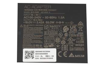 MSI Modern 14 B4M/B4MW (MS-14DK) original cargador 65 vatios pequeño