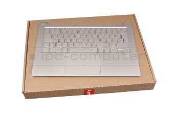 NBX0001Q110 0A teclado incl. topcase original Lenovo DE (alemán) plateado/plateado con retroiluminacion