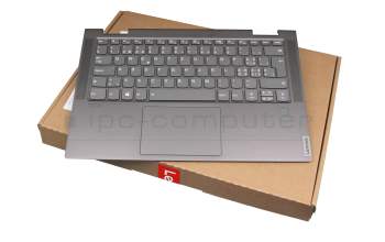NBX0001QF00 teclado incl. topcase original Lenovo CH (suiza) gris/canaso con retroiluminacion