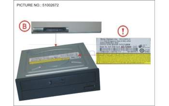 Fujitsu NEC:AD-7250H-BL DVD-RW SUPERMULTI HH SATA BL