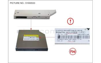 Fujitsu NEC:AD-7700S-BL SATA DVD SM SL