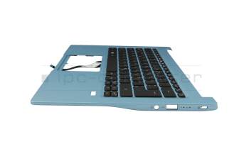 NK.I1313.01H teclado incl. topcase original Acer DE (alemán) negro/azul con retroiluminacion