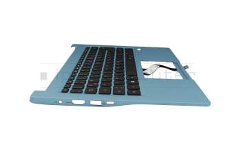 NK.I1313.01H teclado incl. topcase original Acer DE (alemán) negro/azul con retroiluminacion