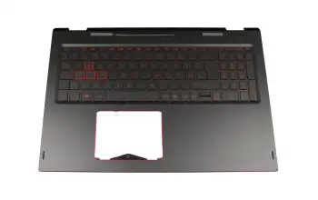 NK.I1513.0AG teclado incl. topcase original Wistron DE (alemán) negro/negro con retroiluminacion