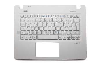 NKI1117057 teclado incl. topcase original Acer DE (alemán) blanco/blanco
