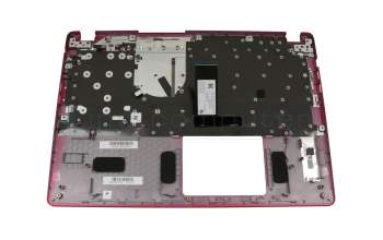 NKI15130EE teclado incl. topcase original Acer DE (alemán) negro/rojo con retroiluminacion