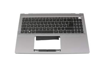 NKI15131P5 teclado incl. topcase original Acer DE (alemán) negro/plateado con retroiluminacion