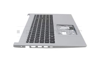 NKI15170F9 teclado incl. topcase original Acer DE (alemán) negro/plateado