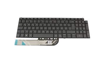 NSK-QF0BW teclado original Dell DE (alemán) gris con retroiluminacion