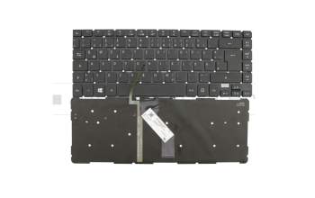 NSK-R82BC teclado original Acer DE (alemán) negro con retroiluminacion