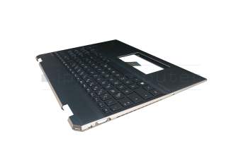 NSK-XNJBQ teclado incl. topcase original HP DE (alemán) negro/azul con retroiluminacion