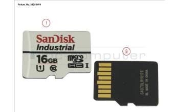 Fujitsu 16GB MICRO SDHC CARD para Fujitsu Primergy RX2560 M2