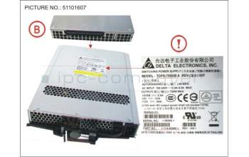 Fujitsu NTW:X519A-R6 PSU W/FANS,750W,AC,DS2246,R6