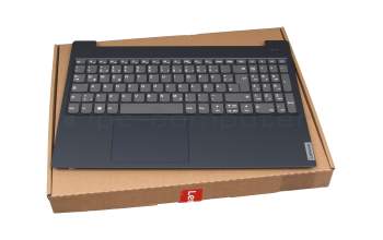 PC5C-GE teclado incl. topcase original Lenovo DE (alemán) gris/azul
