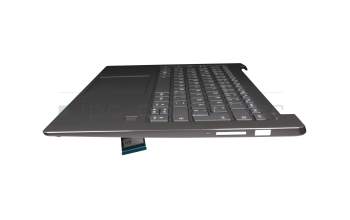 PD4SB-GE teclado incl. topcase original Lenovo DE (alemán) gris/canaso con retroiluminacion (fingerprint)