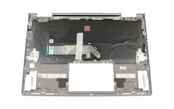 PD4SB-GE teclado incl. topcase original Lenovo DE (alemán) gris/plateado con retroiluminacion