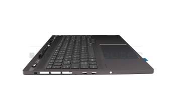 PH5CLXB-GE teclado incl. topcase original Lenovo DE (alemán) gris/canaso con retroiluminacion