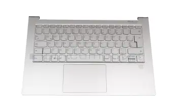 PK0900 0MN00T teclado incl. topcase original Lenovo DE (alemán) plateado/plateado con retroiluminacion