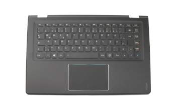 PK130YC1A19 teclado incl. topcase original Lenovo DE (alemán) negro/negro con retroiluminacion