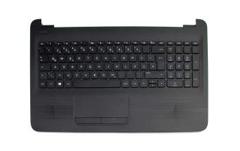 PK131021A10 teclado incl. topcase original HP DE (alemán) negro/negro