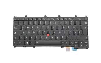 PK131EY1A12 teclado original Lenovo DE (alemán) negro/negro/mate con retroiluminacion y mouse-stick