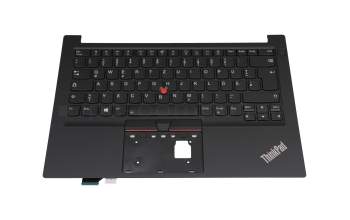 PK131HJ3B11 teclado incl. topcase original Lenovo DE (alemán) negro/negro con retroiluminacion y mouse stick Con interruptor de encendido/apagado