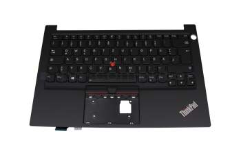 PK131HJ3B11 teclado incl. topcase original Lenovo DE (alemán) negro/negro con retroiluminacion y mouse stick