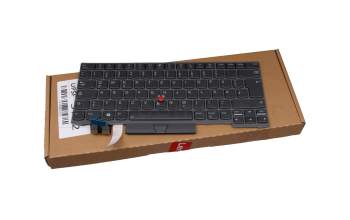 PK131J51F11 teclado original LCFC DE (alemán) gris oscuro/gris marengo con retroiluminacion y mouse-stick