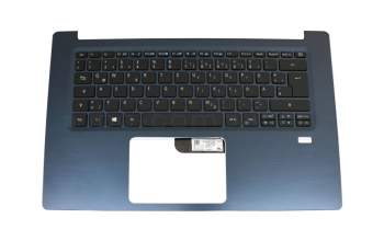 PK131JL1A10 teclado incl. topcase original Acer DE (alemán) negro/azul con retroiluminacion