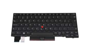 PK131L61B12 teclado original Lenovo CH (suiza) negro/negro con retroiluminacion y mouse-stick