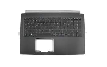 PK131NX3B11 teclado incl. topcase original Acer DE (alemán) negro/canaso con retroiluminacion