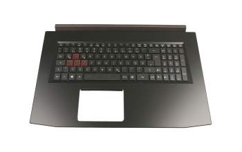 PK131TY1B10 teclado incl. topcase original Acer DE (alemán) negro/negro con retroiluminacion (1050)