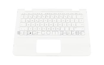 PK131U42B10 teclado incl. topcase original Compal DE (alemán) blanco/blanco
