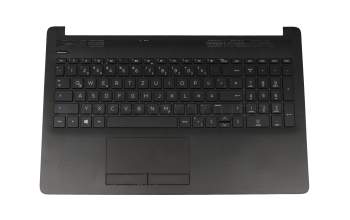 PK132041E10 teclado incl. topcase original HP DE (alemán) negro/negro (Patrón de diamante)