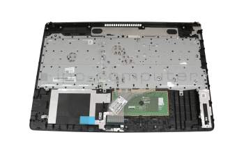 PK1329I5C10 teclado incl. topcase HP DE (alemán) negro/negro (aspecto metálico cepillado)