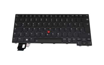 PK132D33B12 teclado original Lenovo DE (alemán) negro/negro con retroiluminacion y mouse-stick