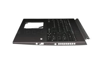 PK132K72A11 teclado incl. topcase original Chicony DE (alemán) negro/negro con retroiluminacion