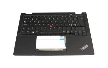 PK132S93B34 teclado incl. topcase original Lenovo ND (nórdico) negro/negro con retroiluminacion y mouse stick