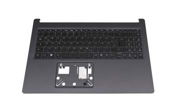 PK132WV1F13 teclado incl. topcase original Acer DE (alemán) negro/negro con retroiluminacion